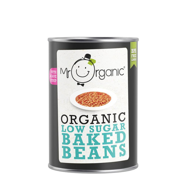 Mr Organic Low Sugar Baked Beans 400g, Mr Organic