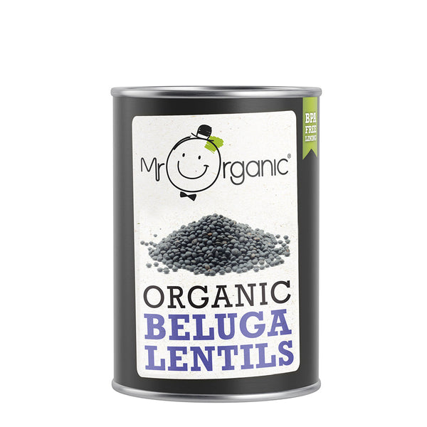 Mr Organic Beluga Lentils 400g, Mr Organic