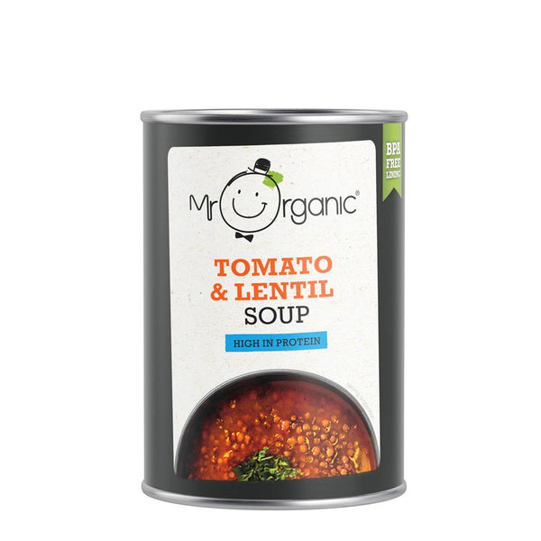 Mr Organic Tomato & Lentil Soup 400g, Mr Organic