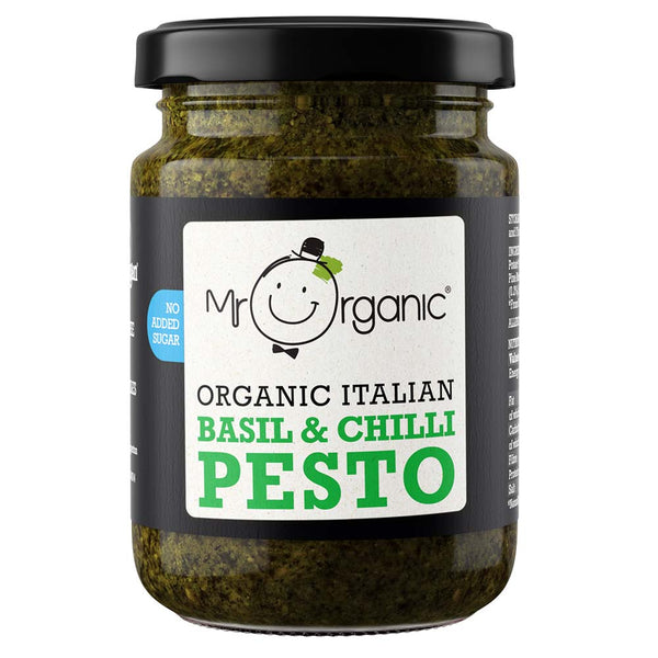 Mr Organic Basil & Chilli Pesto 130g, Mr Organic