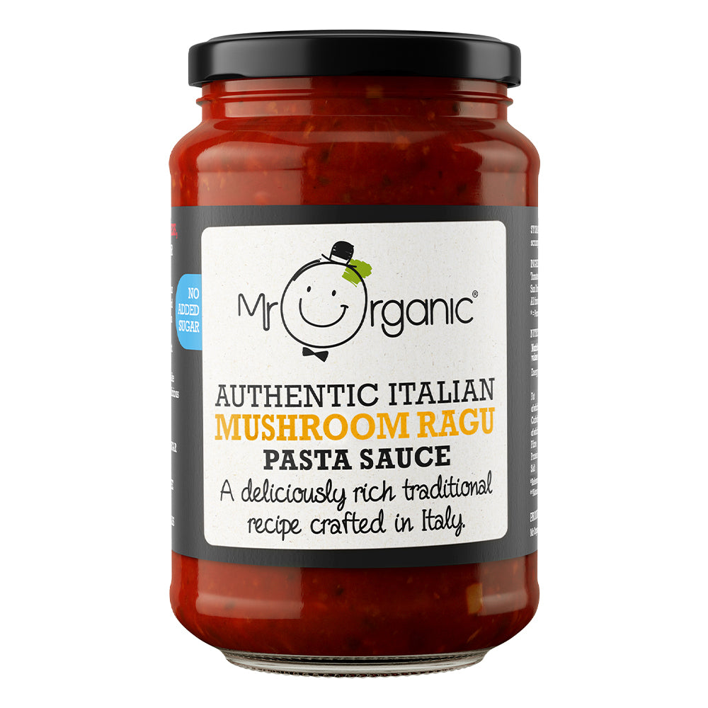 Mr Organic Mushroom Ragu Pasta Sauce No added Sugar 350g, Mr Organic