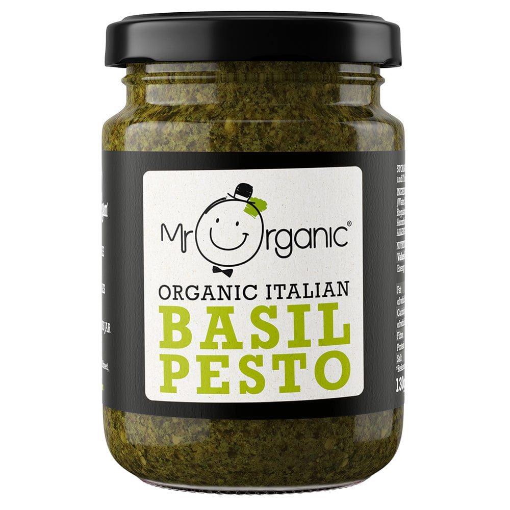 Mr Organic Vegan NAS Basil Pesto 130g, Mr Organic