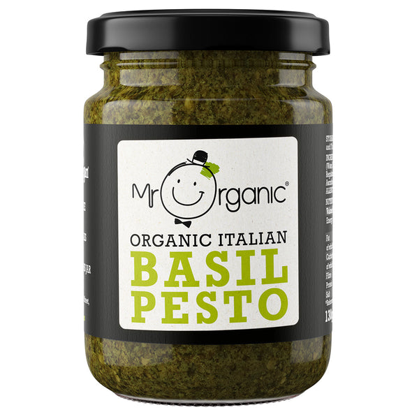 Mr Organic Vegan NAS Basil Pesto 130g, Mr Organic