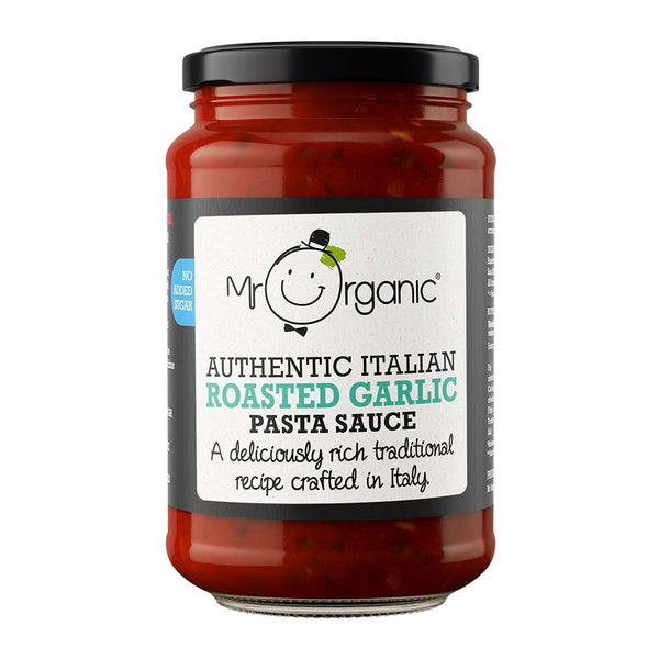 Mr Organic Authentic Italian Roasted Garlic Pasta Sauce 350g, Mr Organic