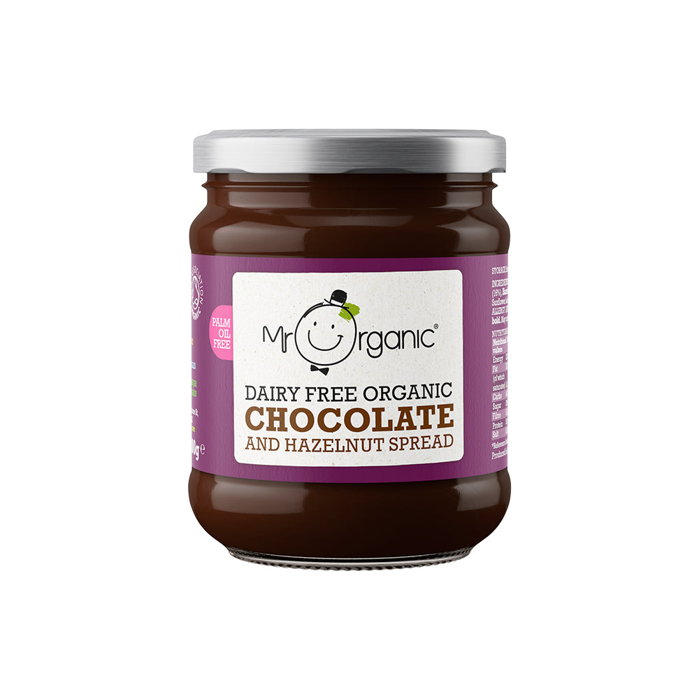 Mr Organic Dairy Free Organic Chocolate & Hazelnut Spread 200g, Mr Organic