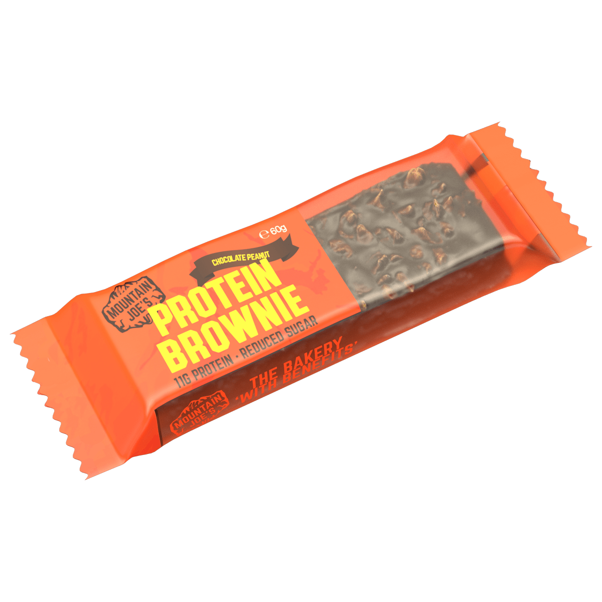 Mountain Joe's Protein Brownie 10x60g Chocolate Peanut