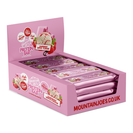 Mountain Joe's Protein Bar 12x55g Raspberry Ripple