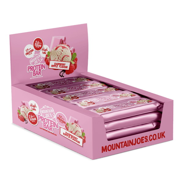 Mountain Joe's Protein Bar 12x55g Raspberry Ripple