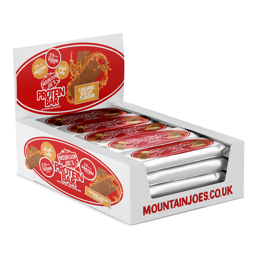 Mountain Joe's Protein Bar 12x55g Caramel Biscuit