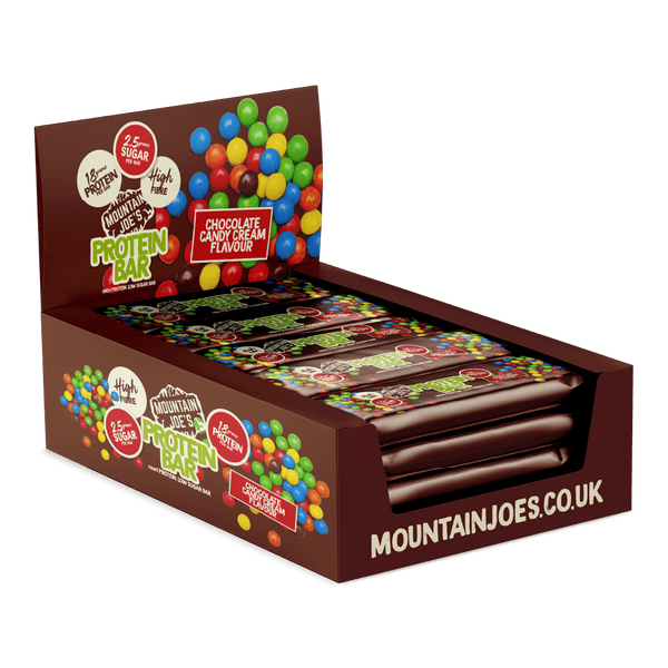 Mountain Joe's Protein Bar 12x55g Chocolate Candy Cream