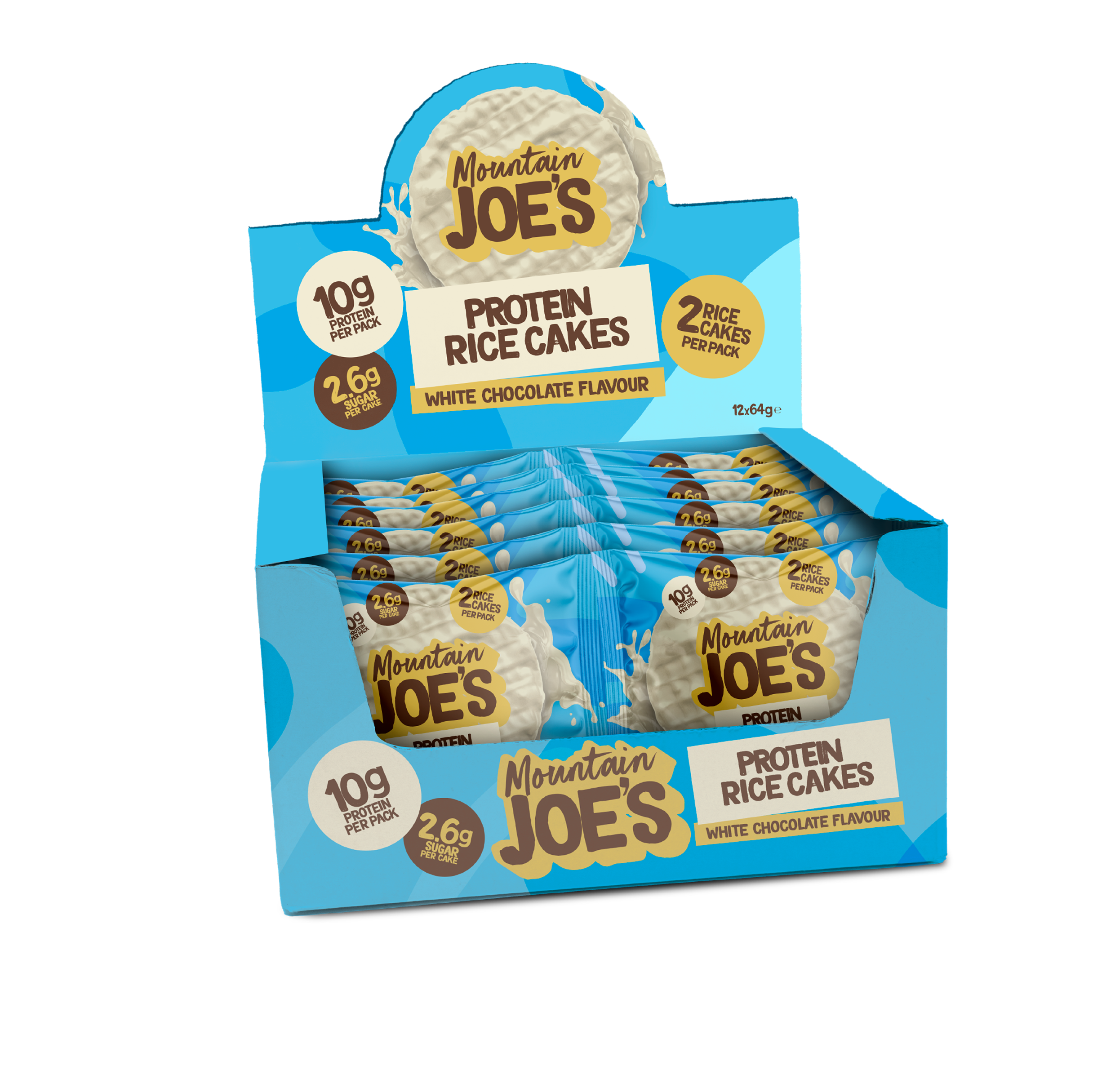 Mountain Joe's Rice Cake 12x64g White Chocolate