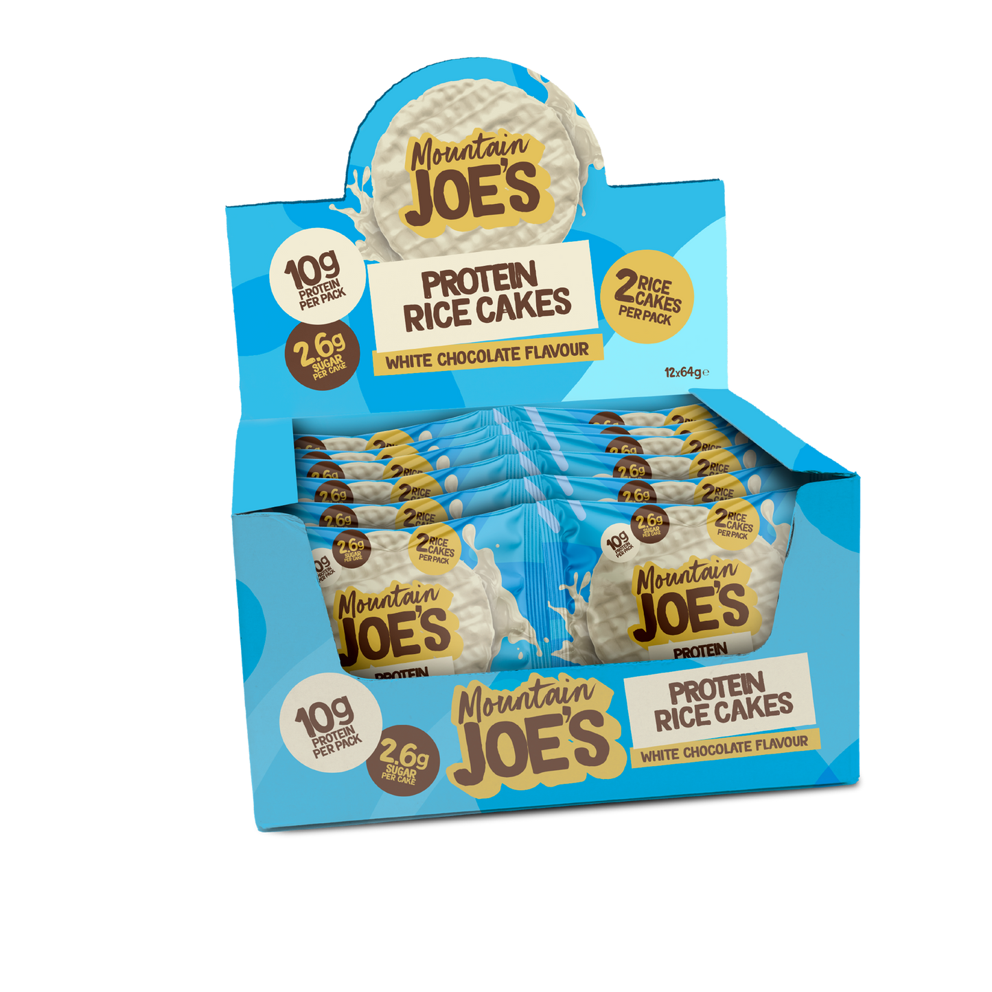 Mountain Joe's Rice Cake 12x64g White Chocolate