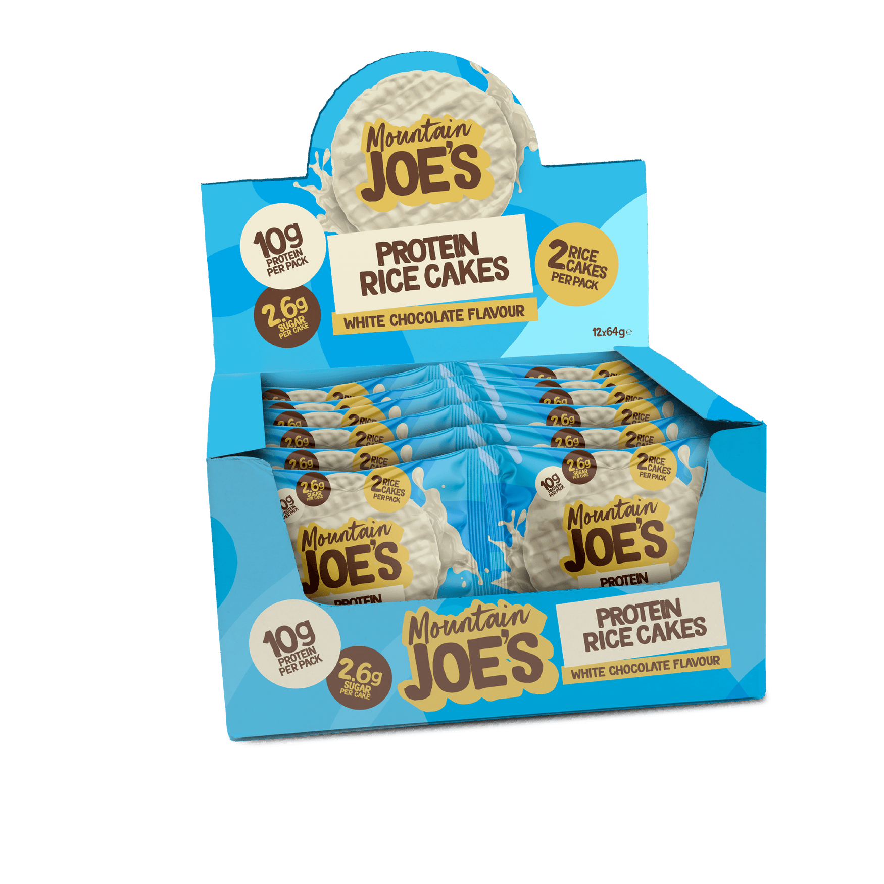 Mountain Joe's Rice Cake 12x64g White Chocolate