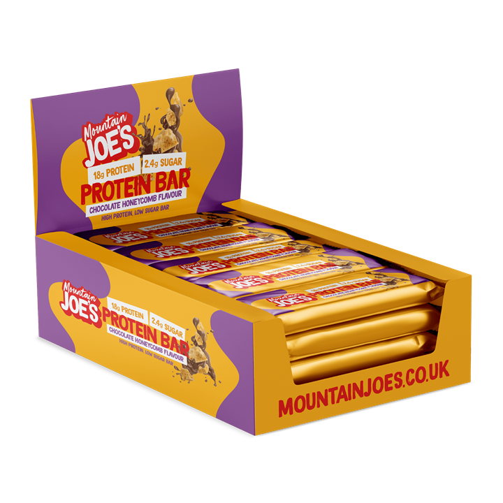 Mountain Joe's Protein Bar 12x55g Chocolate Honeycomb