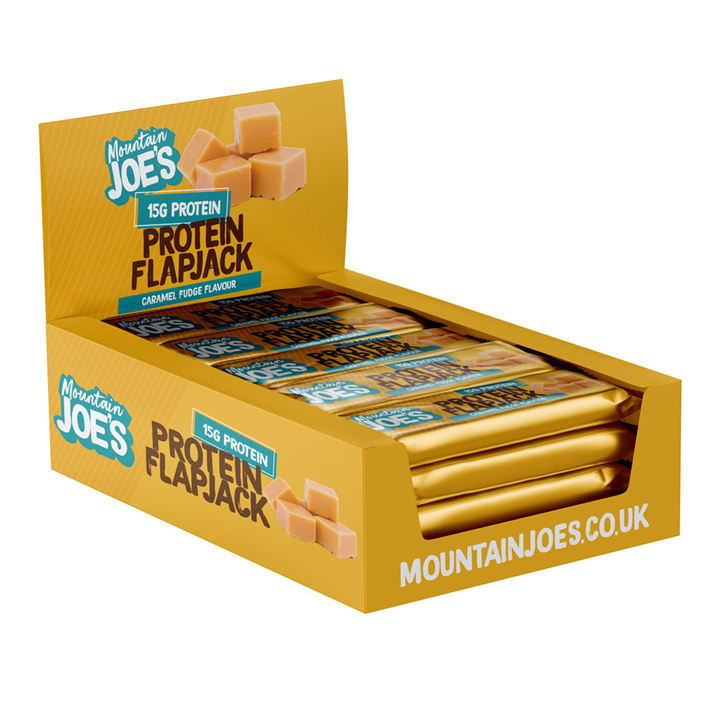 Mountain Joe's Protein Flapjack 16x60g Caramel Fudge