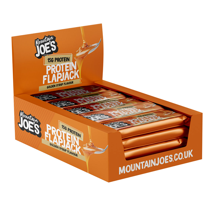 Mountain Joe's Protein Flapjack 16x60g Golden Syrup