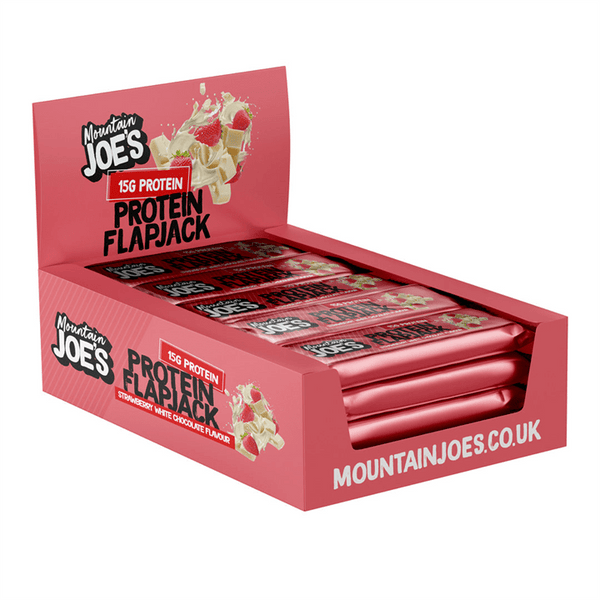 Mountain Joe's Protein Flapjack 16x60g Strawberry White Chocolate