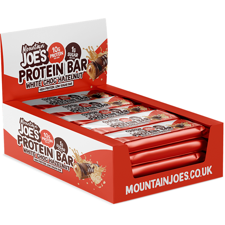 Mountain Joe's Protein Bar 12x35g White Chocolate Hazelnut