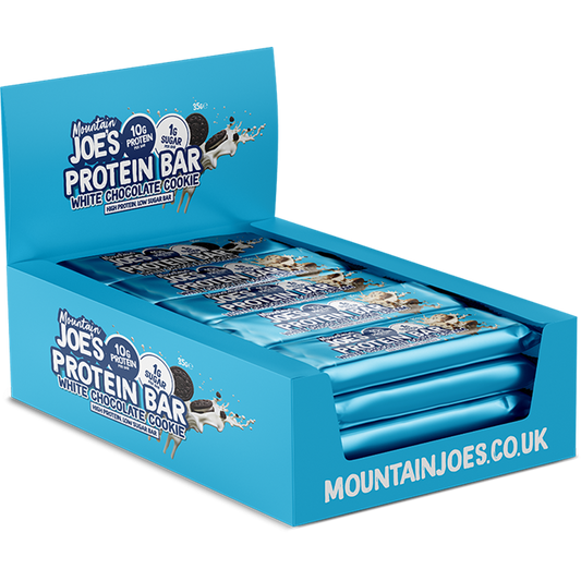 Mountain Joe's Protein Bar 12x35g White Chocolate Cookie Cream