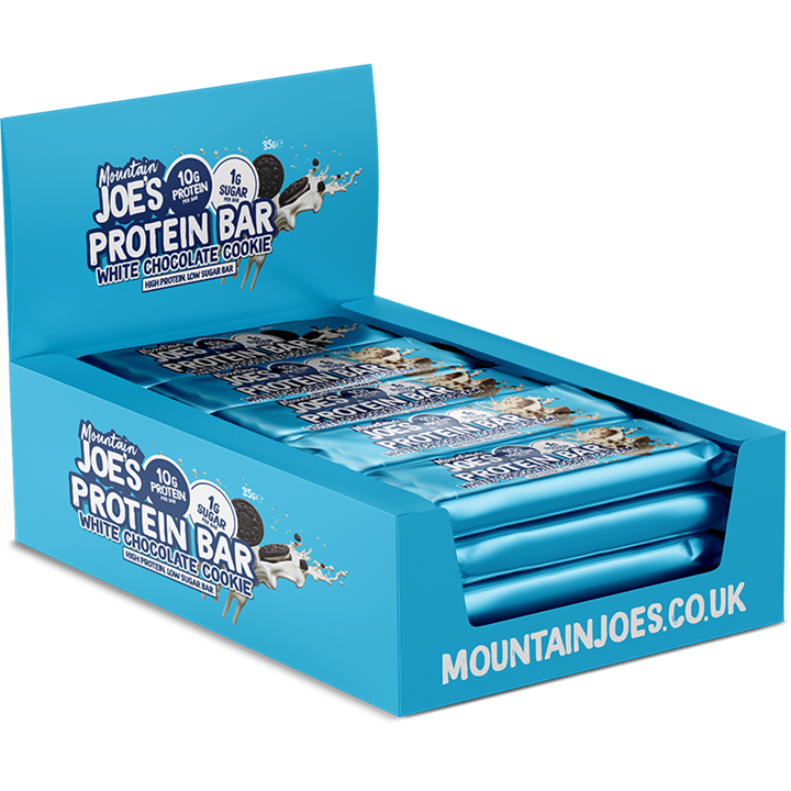 Mountain Joe's Protein Bar 12x35g White Chocolate Cookie Cream