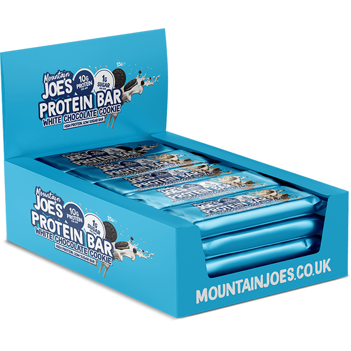 Mountain Joe's Protein Bar 12x35g White Chocolate Cookie Cream