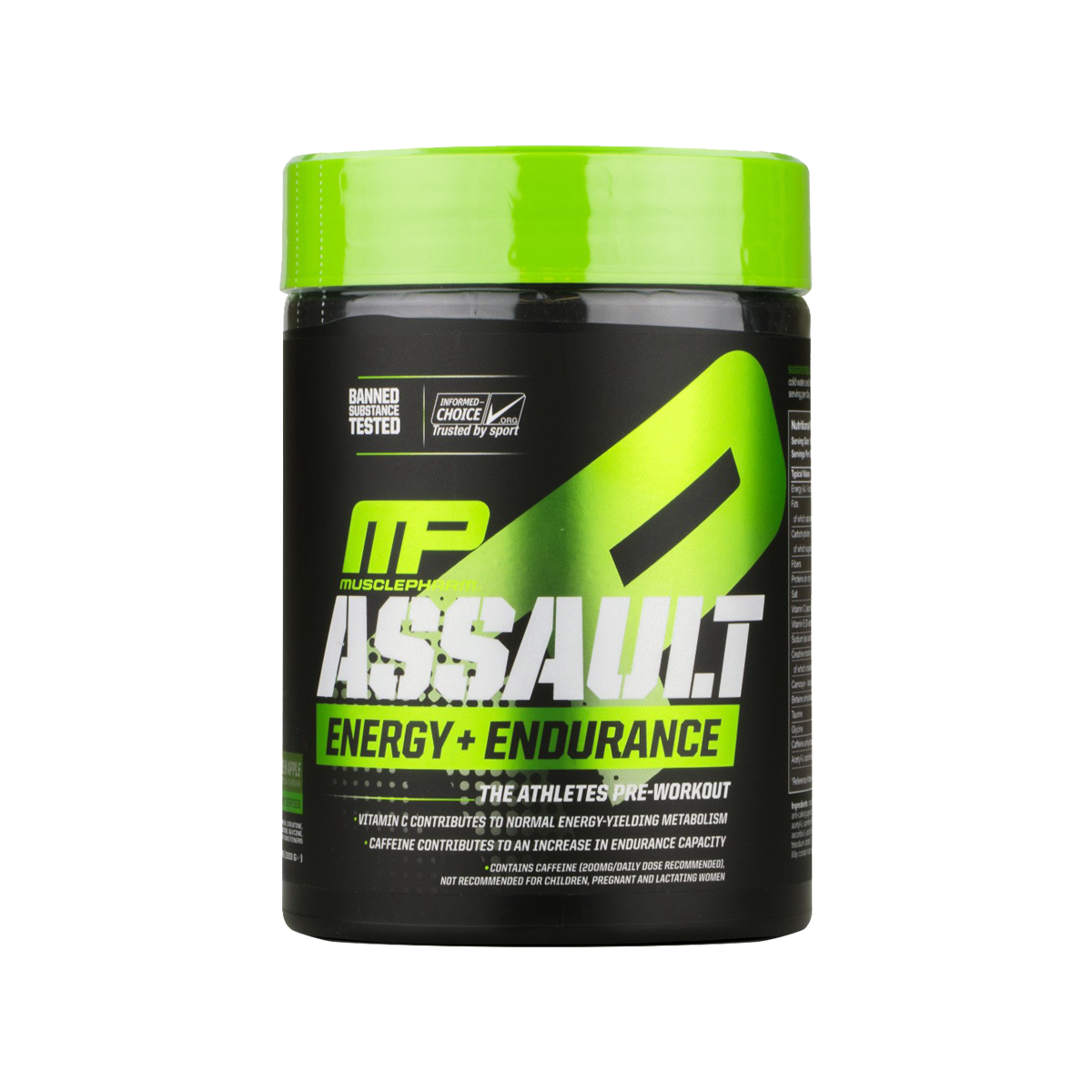 MusclePharm Assault Energy 345g Green Apple