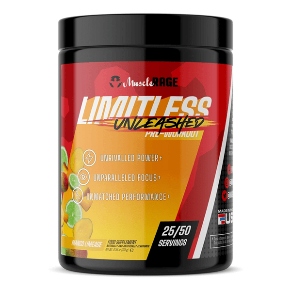 Muscle Rage Limitless Unleashed 350g Mango Limeade