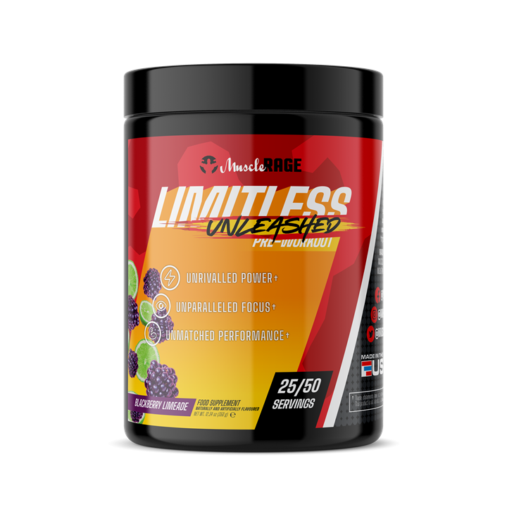 Muscle Rage Limitless Unleashed 350g Blackberry Limeade