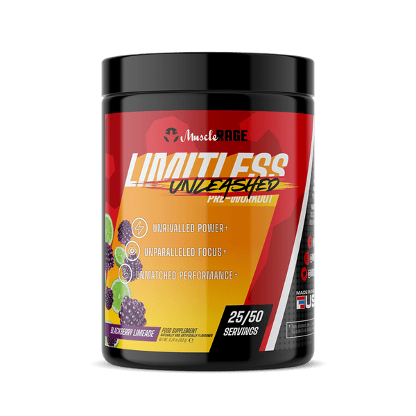 Muscle Rage Limitless Unleashed 350g Blackberry Limeade