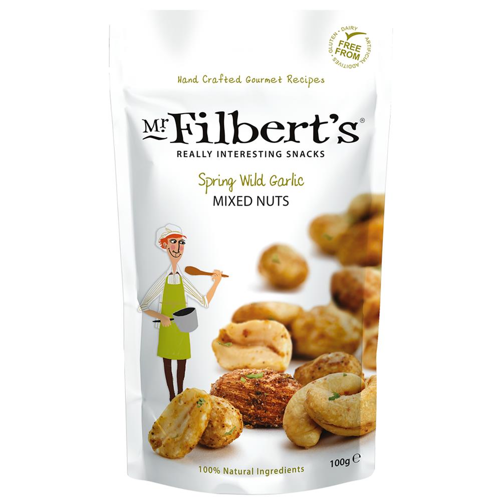 Mr Filberts Spring Wild Garlic Mixed Nuts 100g, Mr Filberts