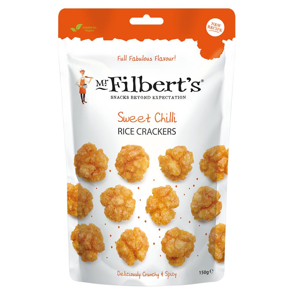 Mr Filberts Chilli Rice Crackers 150g, Mr Filberts