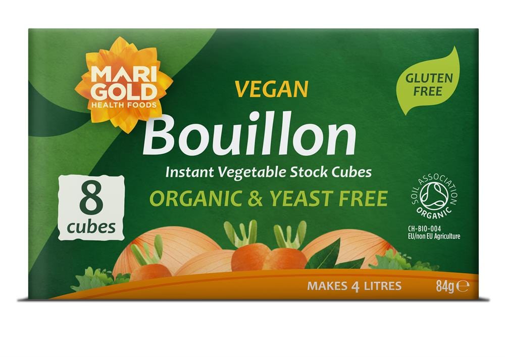 Marigold Organic Yeast Free Stock Cube Green 12 x 8, Marigold