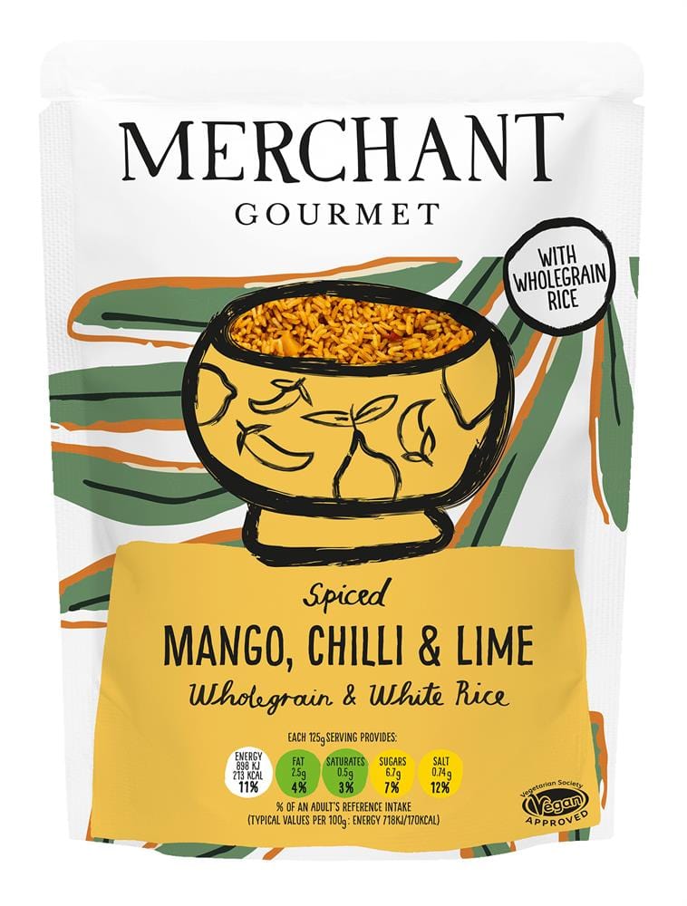 Merchant Gourmet Mango Chilli & Lime Microwaveable Rice 250g, Merchant Gourmet