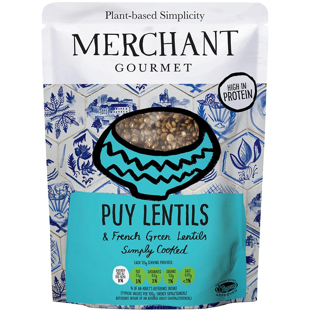 Puy Lentils Ready to Eat 250g, Merchant Gourmet