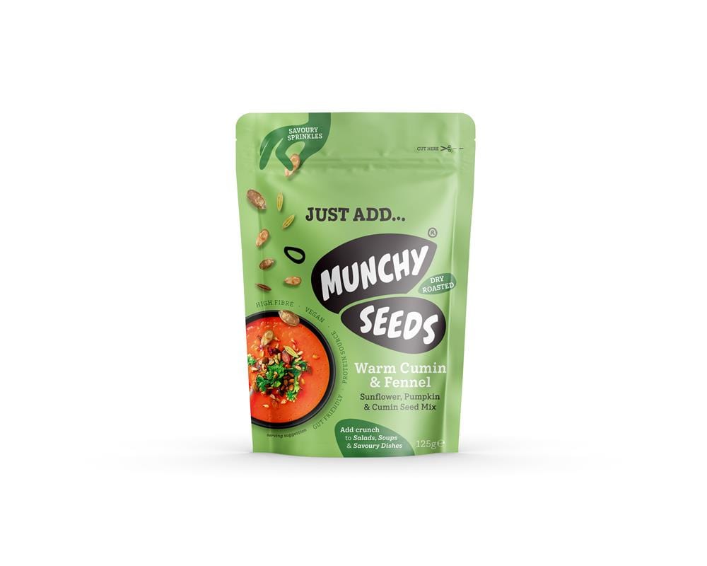 Munchy Seeds Warm Cumin & Fennel Savoury Sprinkles 125g, Munchy Seeds