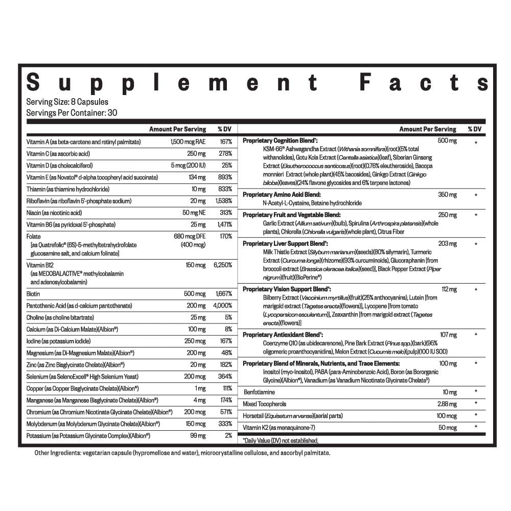 Optimal Multivitamin Plus - 240 Vegetarian Capsules - Seeking Health