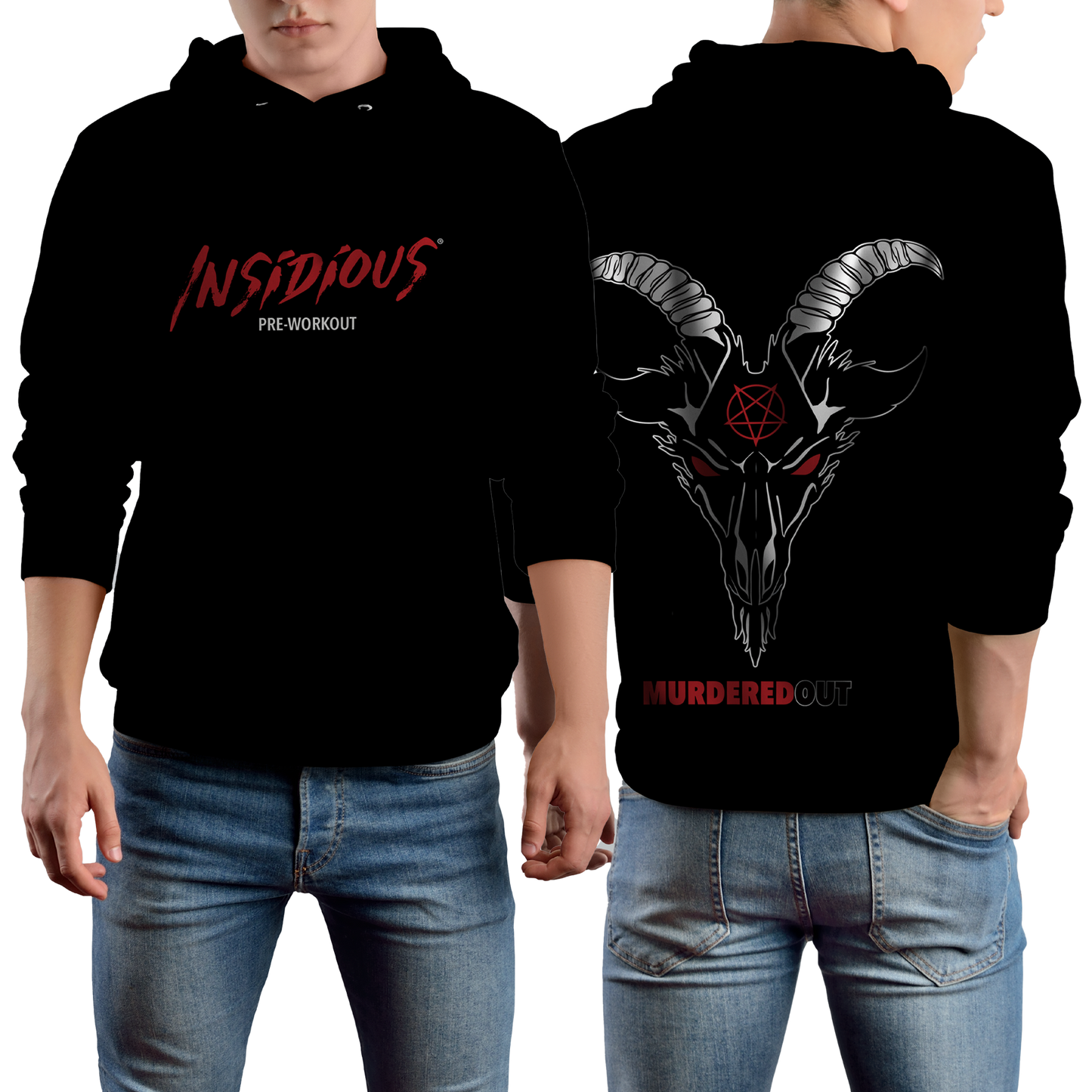 Murdered Out Insidious Hoodie XL Black