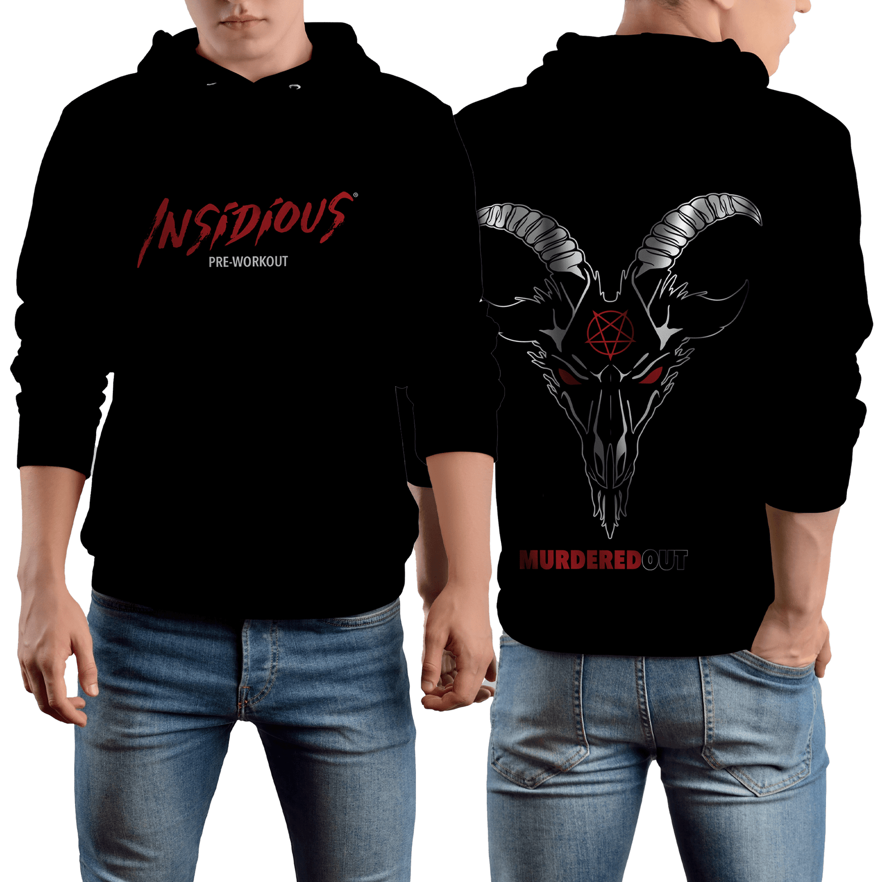 Murdered Out Insidious Hoodie XL Black