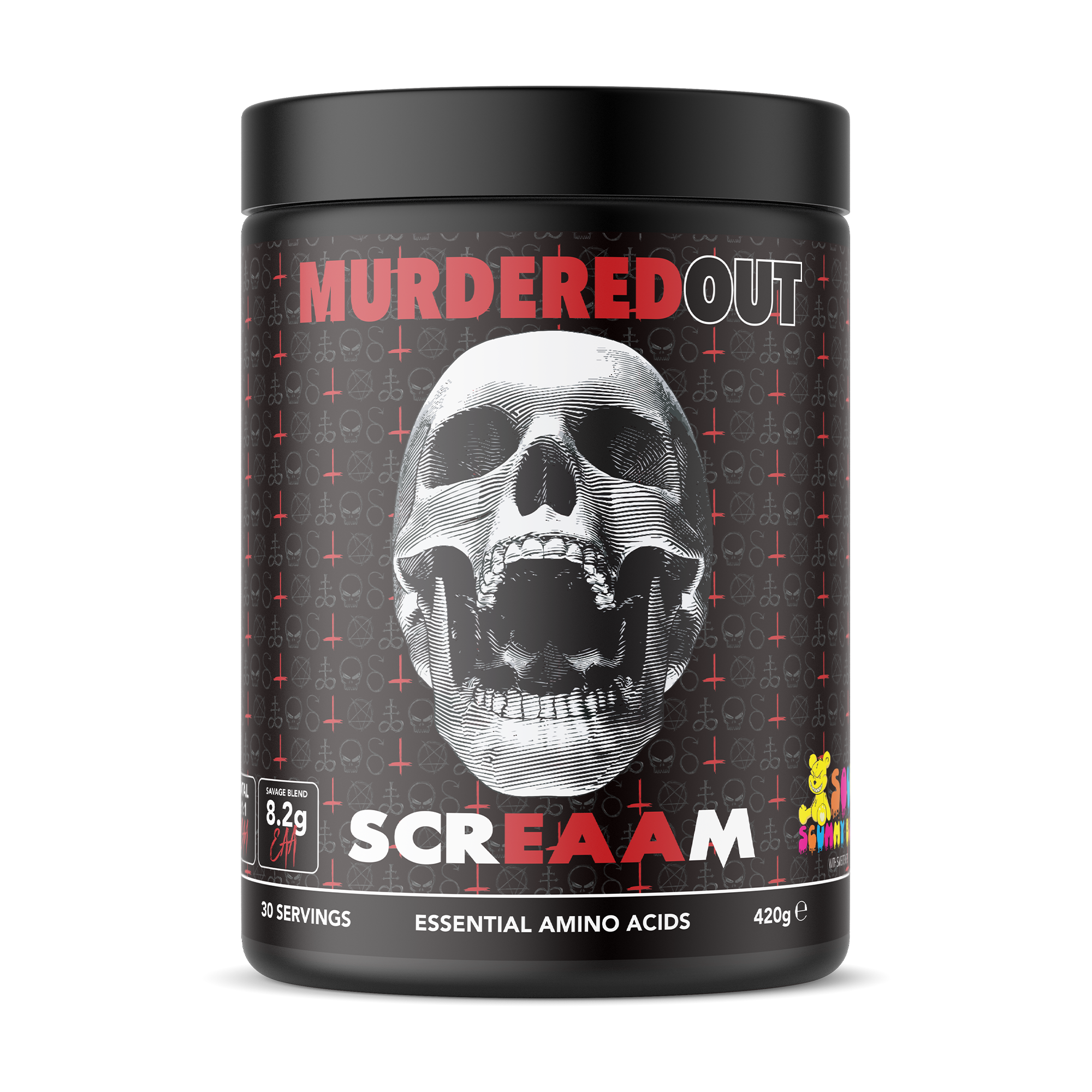 Murdered Out ScrEAAm 420g Sour Scummy Bear