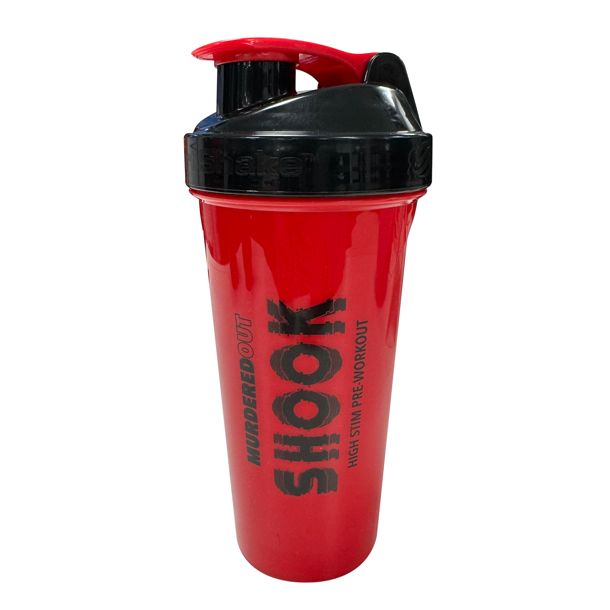 Murdered Out Smartshake Shook Shaker 600ml Red & Black