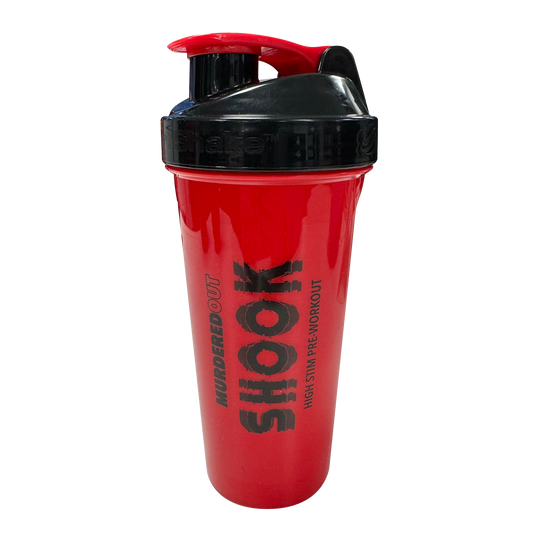 Murdered Out Smartshake Shook Shaker 600ml Red & Black