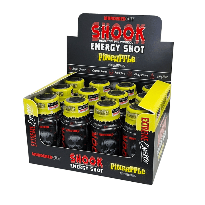 Murdered Out Shook Energy Shot 12x60ml Pineapple