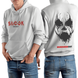 Murdered Out Shook Hoodie Small White