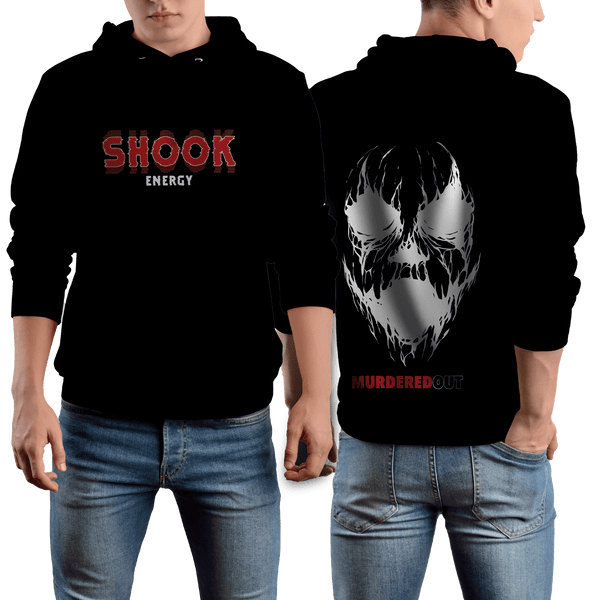 Murdered Out Shook Hoodie Small Black