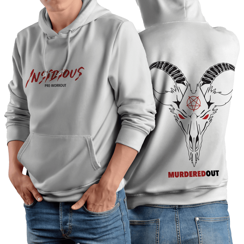 Murdered Out Insidious Hoodie L White