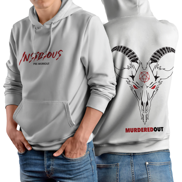 Murdered Out Insidious Hoodie L White