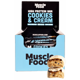 MuscleFood High Protein Bar 12x45g Cookies and Cream