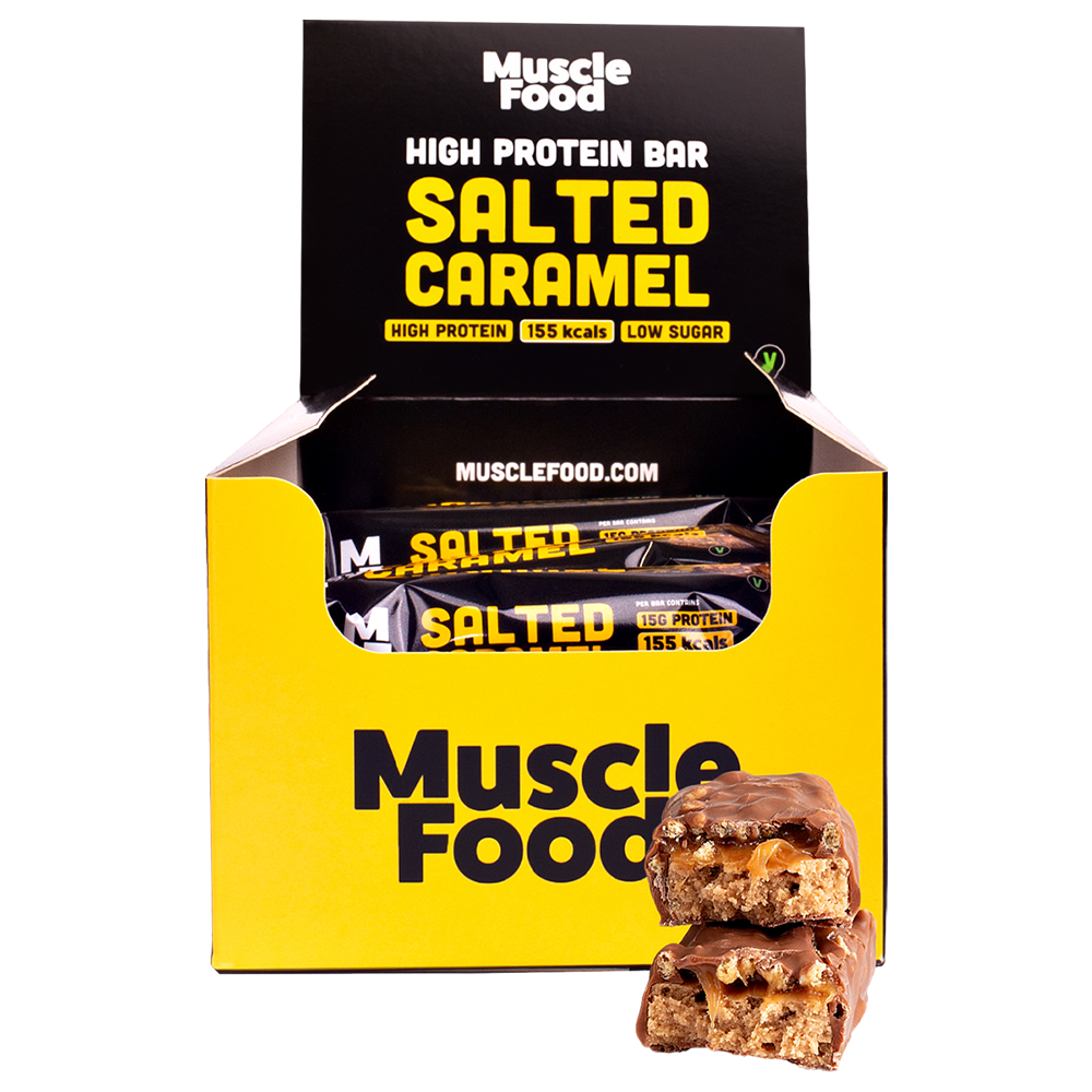 MuscleFood High Protein Bar 12x45g Salted Caramel