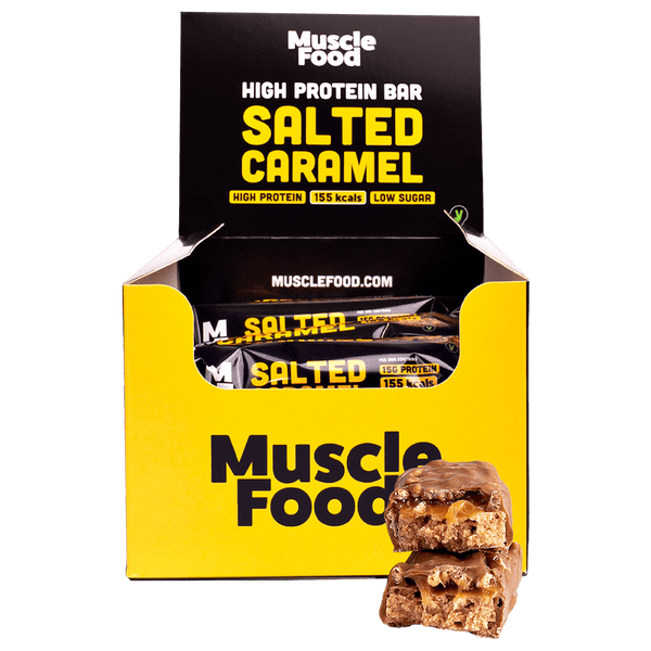 MuscleFood High Protein Bar 12x45g Salted Caramel