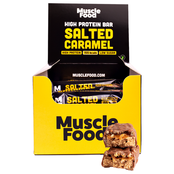 MuscleFood High Protein Bar 12x45g Salted Caramel